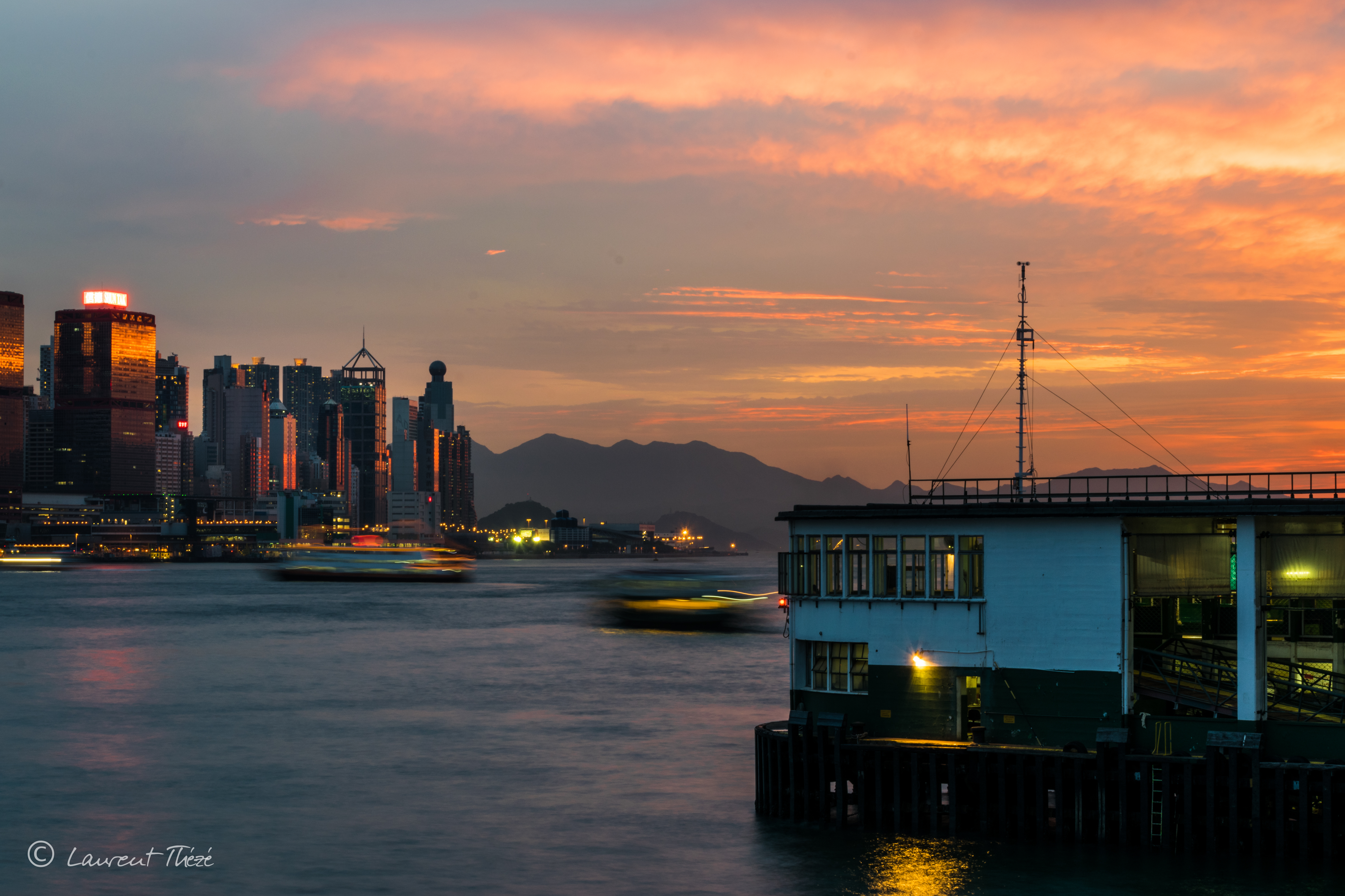 Hong Kong et ses couchers de soleil.